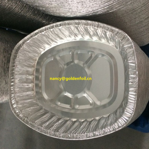 Disposable aluminium foil roaster pans