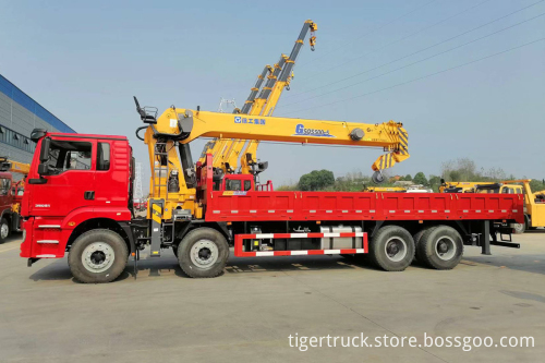 Used Shacman Crane Truck 6x4: 10 Ton Knuckle Boom Truck Crane for Sale