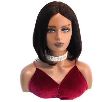 Wholesale Virgin Raw Glueless for Black Woman Straight Highlight Cheap Machine Brazilian Short Human Hair bob Wigs