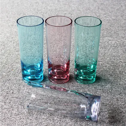 16oz Plastic Clear Tall Collins Glasses - Barware & Highball Cocktail Cups