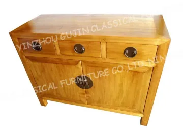 Modern Solid Wooden Cabinet with Door & Drawer