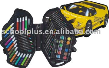 car shaped art set/kids fashionable painting set