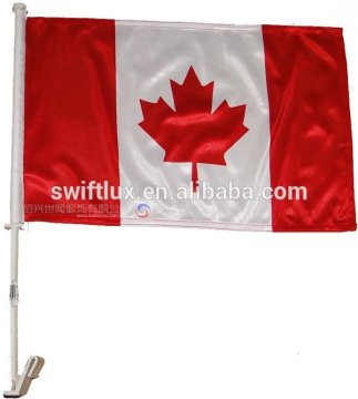 polyester national 2 sides printing car flag