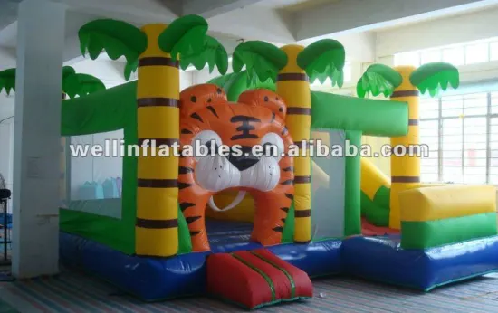 2013 new inflatable tiger slide combo