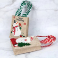 Printed Reusable Christmas Jute Bag