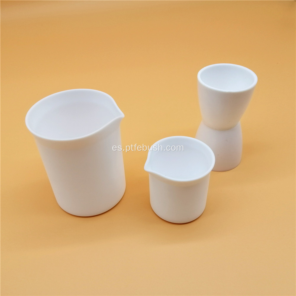 Vaso de precipitados de PTFE antiquímico suministrado por el laboratorio