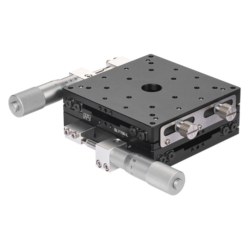 Vysoce přesný ruční stolek z hliníkové slitiny v ose XY 100 mm