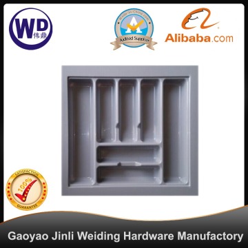 grey abs plastic kitchen storage cutlery tray