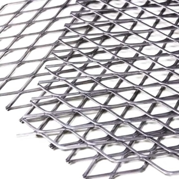 Expanded Metal Mesh Panels: Applications in Walkways - Materials Include Flat Aluminum and Stainless Steel