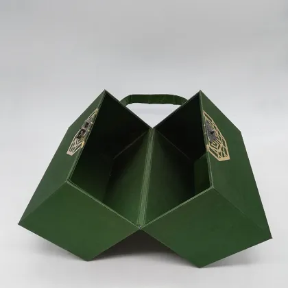 Luxury Custom Green Two Pieces Gift Box