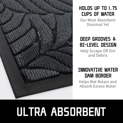 Heavy Duty Non Slip Welcome Mats Outdoor Entrance Door Mats For Home