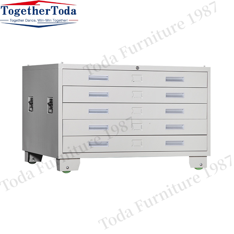Steel data drawing drawer file cabinet