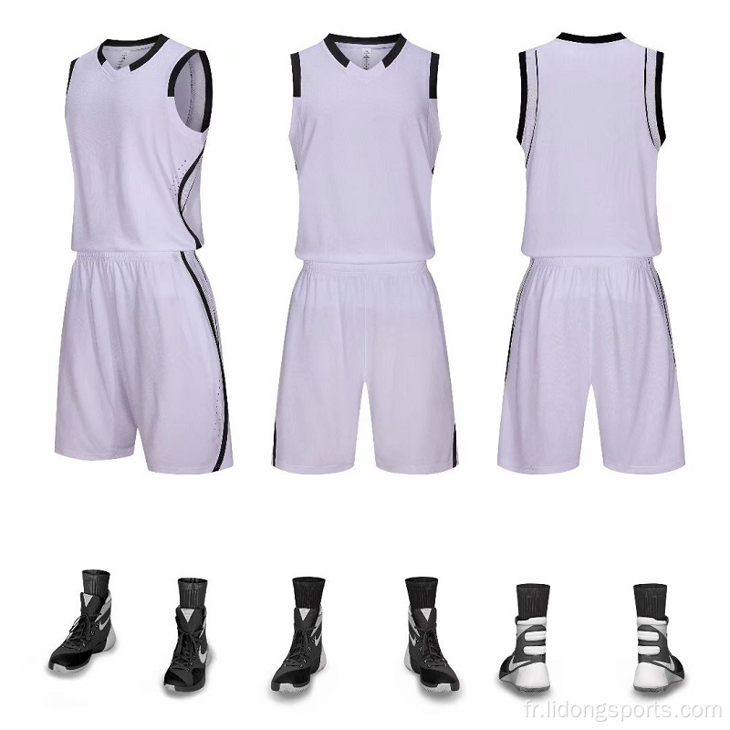 Jersey de basket-ball porte un ensemble d&#39;uniformes de basket-ball sèche rapide