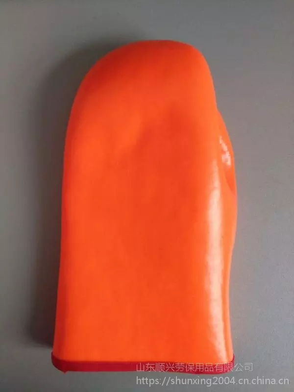 Fluoreszierende PVC-Fäustlinge mit Schwamm-Verbundstoff-Futter