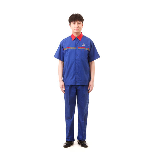 Lapangan Minyak Coverall Lengan Pendek Kemeja tahan api