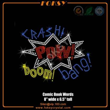 Bling Diamonds rhinestone iron on