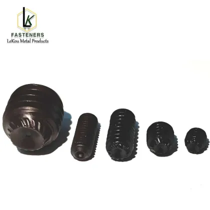 Serrated-Locking Alloy Steel Cup-Tip Set Screws