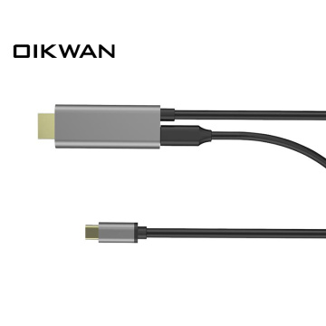 Cable de puerto PD de tipo C a HDMI+PD (2-In-1)