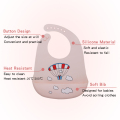 赤ちゃんのカスタマイズされた防水シリコンベイビービブ