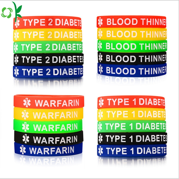 Hot Sales Red Custom Wristband Engraved Silicone Bracelets
