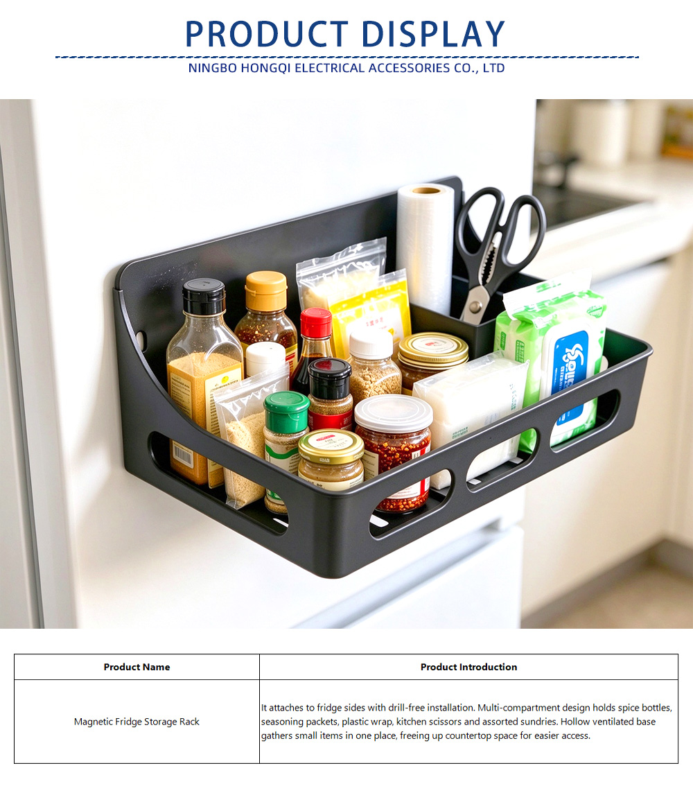 4-Magnetic Fridge Storage Rack-x