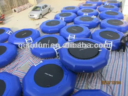 trampoline aqua fun inflatable water park with freefall and water trampoline