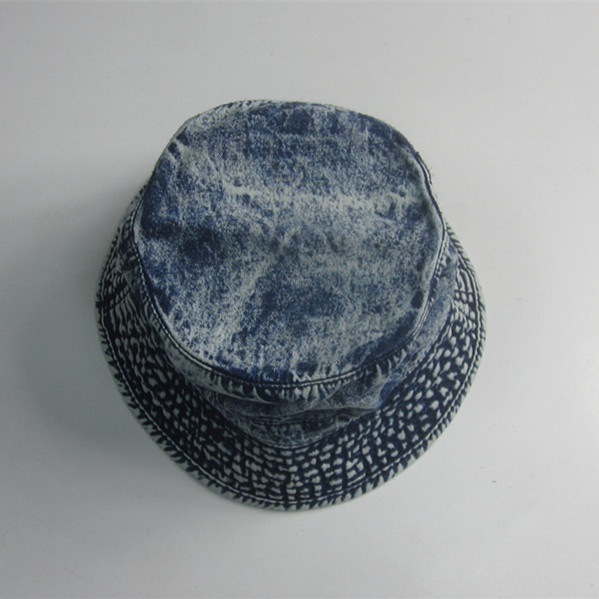 Vintage Washed Denim Blank Bucket Hat