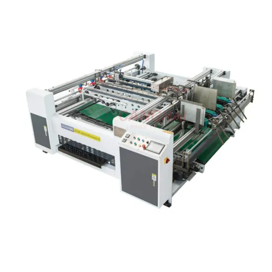 Paper carton box 2pcs folder gluer machine