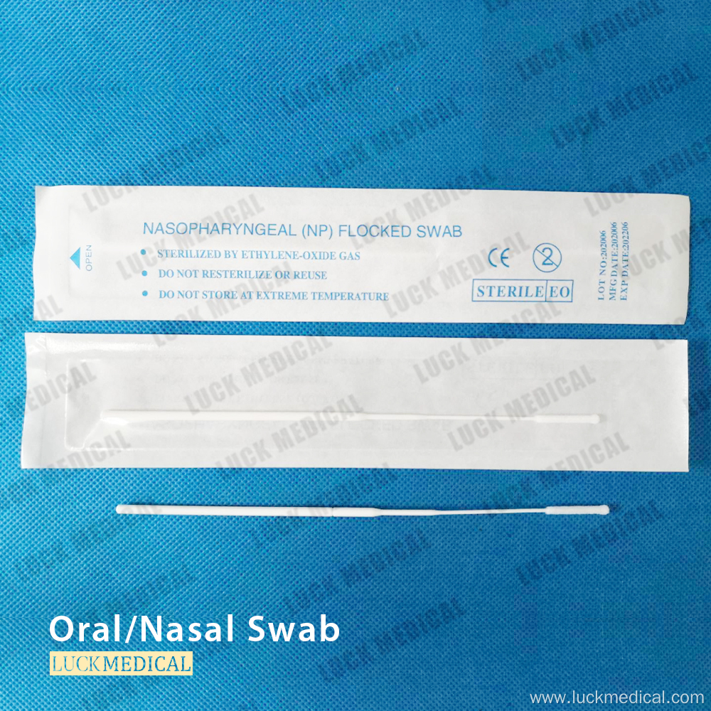 Disposable Cell collection Swab Flocked Rayon Tip