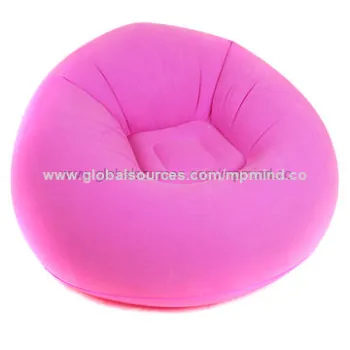 Inflatable Flocked Sofa, Available in Various Colors