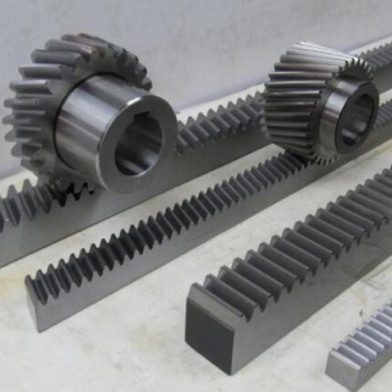 ATV Gear Linear Motion CNC Gearbox System with Rack Gears and Curved Helical Pinion