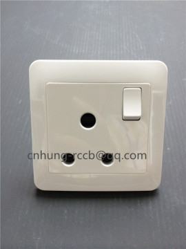 Three round plug with switch with or without lamp