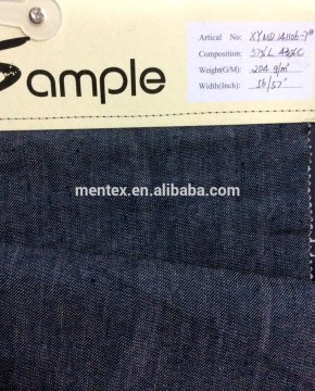 Linen mix cotton via twill pattern for spring smart blazer