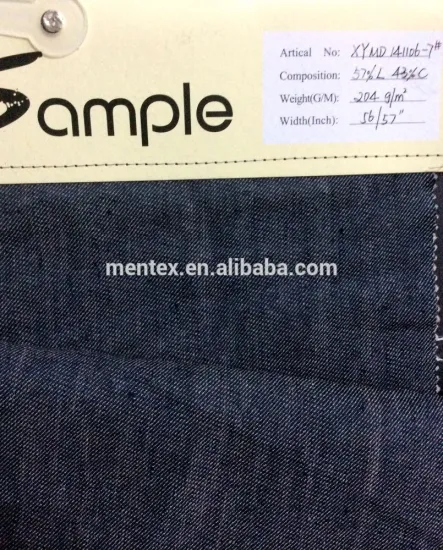 Linen mix cotton via twill pattern for spring smart blazer