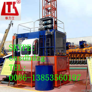 building hoist with CE 2t SC200 single cage construction elevator