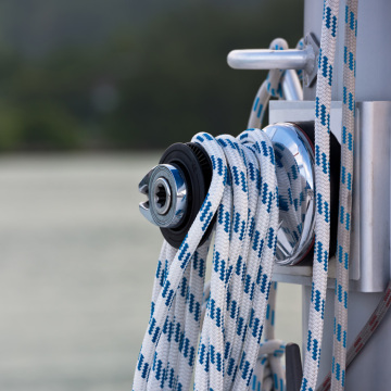 14mm 16-strand double braided polyester marine rope Dock line