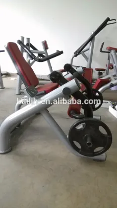 2015 Newest Plate Loaded Gym Equipment, Bailih Seated Biceps Curl Machine for Total Gym