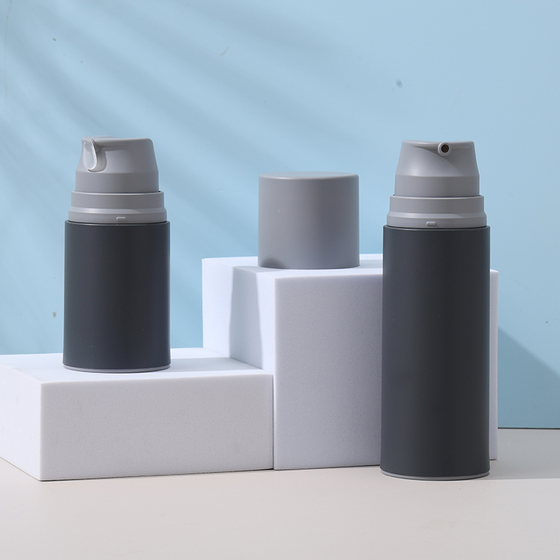 Top Sale Airless Bottle Grey Cosmetic Lotion Bottles