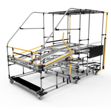 DY51 Roller Track Lean Pipe Rack System for Efficient Cargo Storage