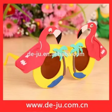 EVA Flat Sheet Hot Red Flamingos Design Kids Toy Glasses