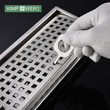 Stainless Steel Black Floor Drain Square Stainless Steel Bathroom Floor Drain Manufactory
