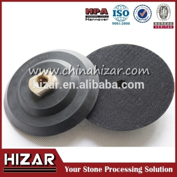 Stone Angle Grinder Rubber Backer Pads for Diamond Polishing / Back Holders