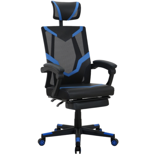 PP Recline Armrest Mesh Gaming Chair PVC Upholstery