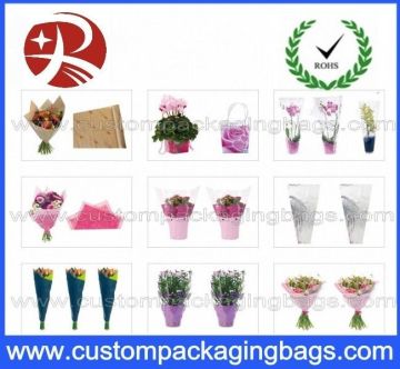 Custom Packaging Bags Opp Flowers Sleeve