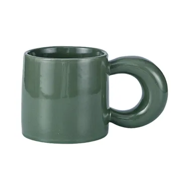 Good-Looking, Cute, and Creative Office Coffee Cup: A Stylish Ceramic Mug Pair