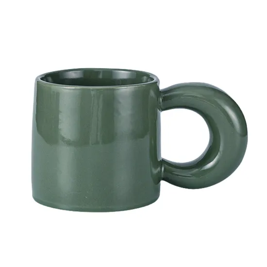 Good-Looking, Cute, and Creative Office Coffee Cup: A Stylish Ceramic Mug Pair