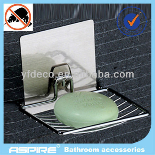 soap basket with metal material for suction cup holder