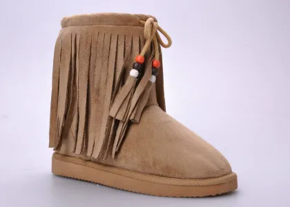 Fashionable Womens Winter Snow Boots , Moisture-wicking Tassel Snow Boots