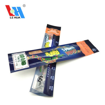 Flat Heat Seal Pouches For Gummy Rope Packaging