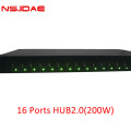 16 Ports 1U Ladegerät Hub2.0